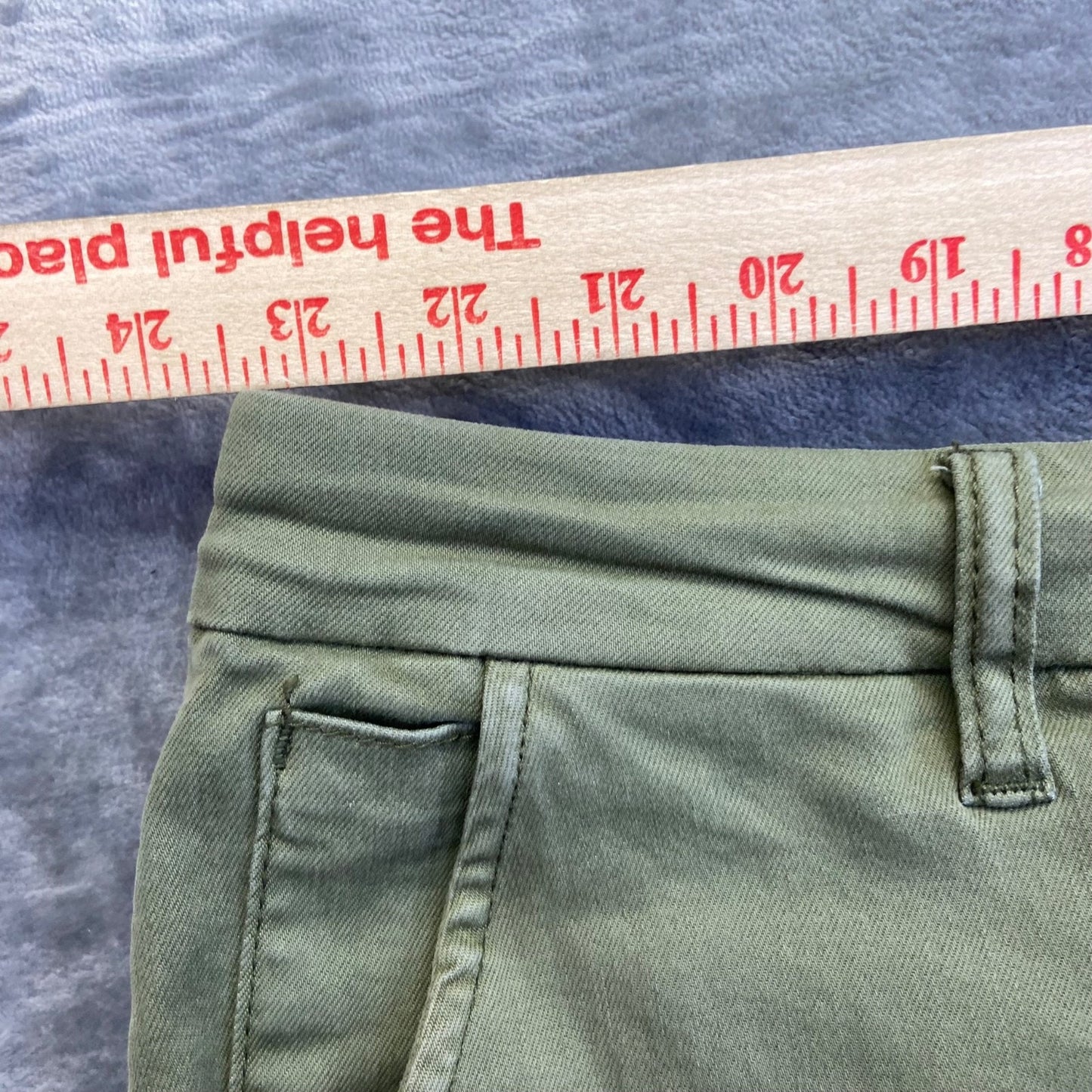 KUT From The Kloth Women's Trouser Shorts Size 24W Green Chino Shorts Summer