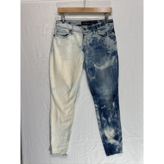 Lucky Brand Jeans Womens 6/28 Ava Skinny Mid Rise Light Wash Stretch Blue Denim