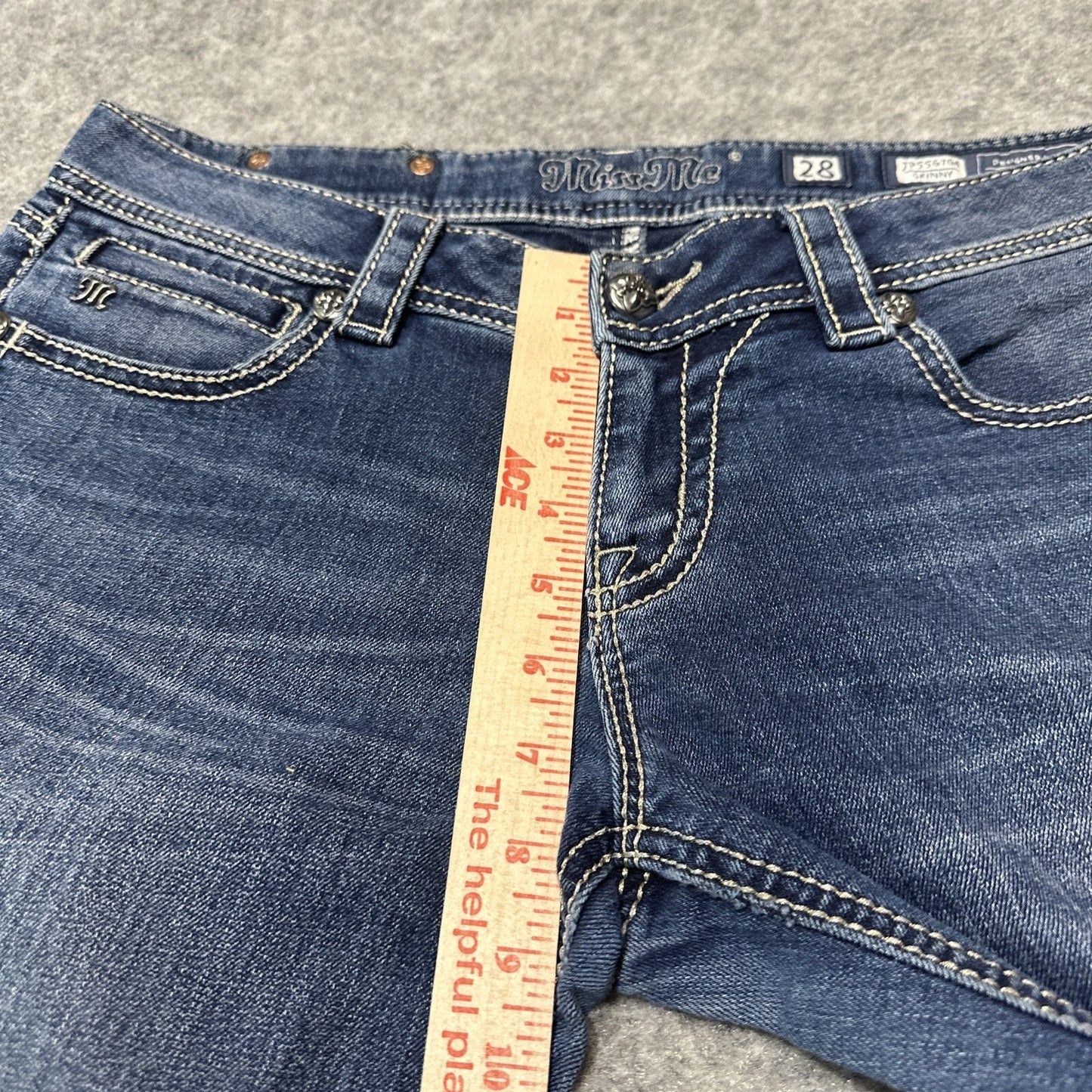Miss Me Skinny Women's Jeans Size 28 Blue Dark Denim
