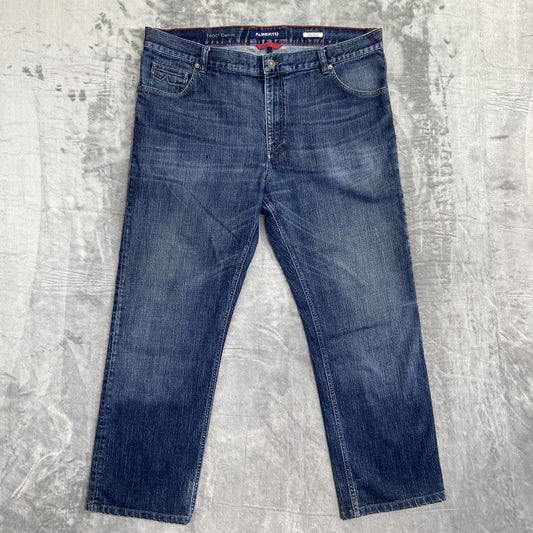 Alberto Modern Fit Straight Jeans Men's Size 40x34 Blue Denim