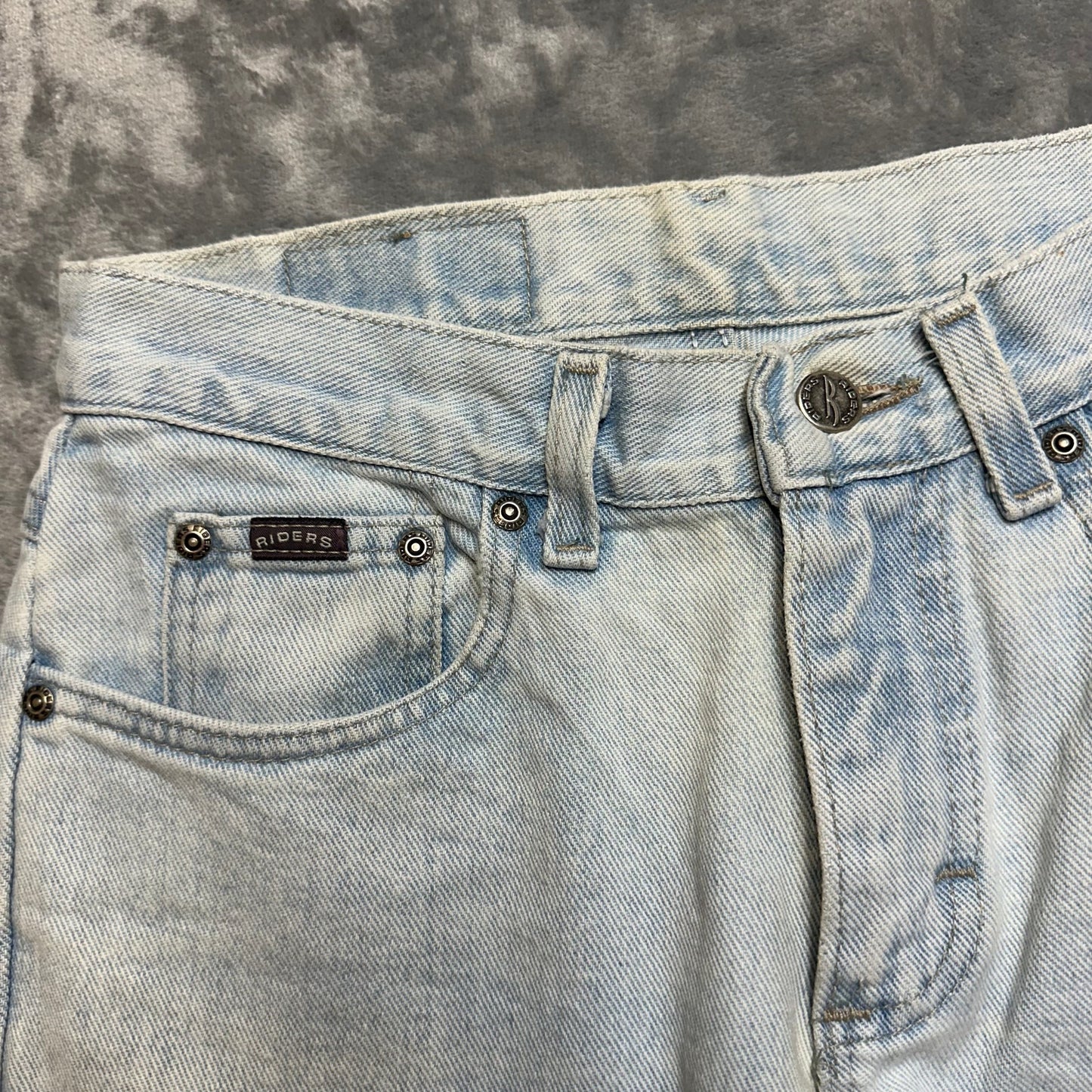 Vintage Denim Riders Straight Jeans Women's Size 29 Light Blue Denim