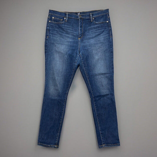 Gap True Skinny Jeans Women's Size 33S Blue Dark Wash Denim