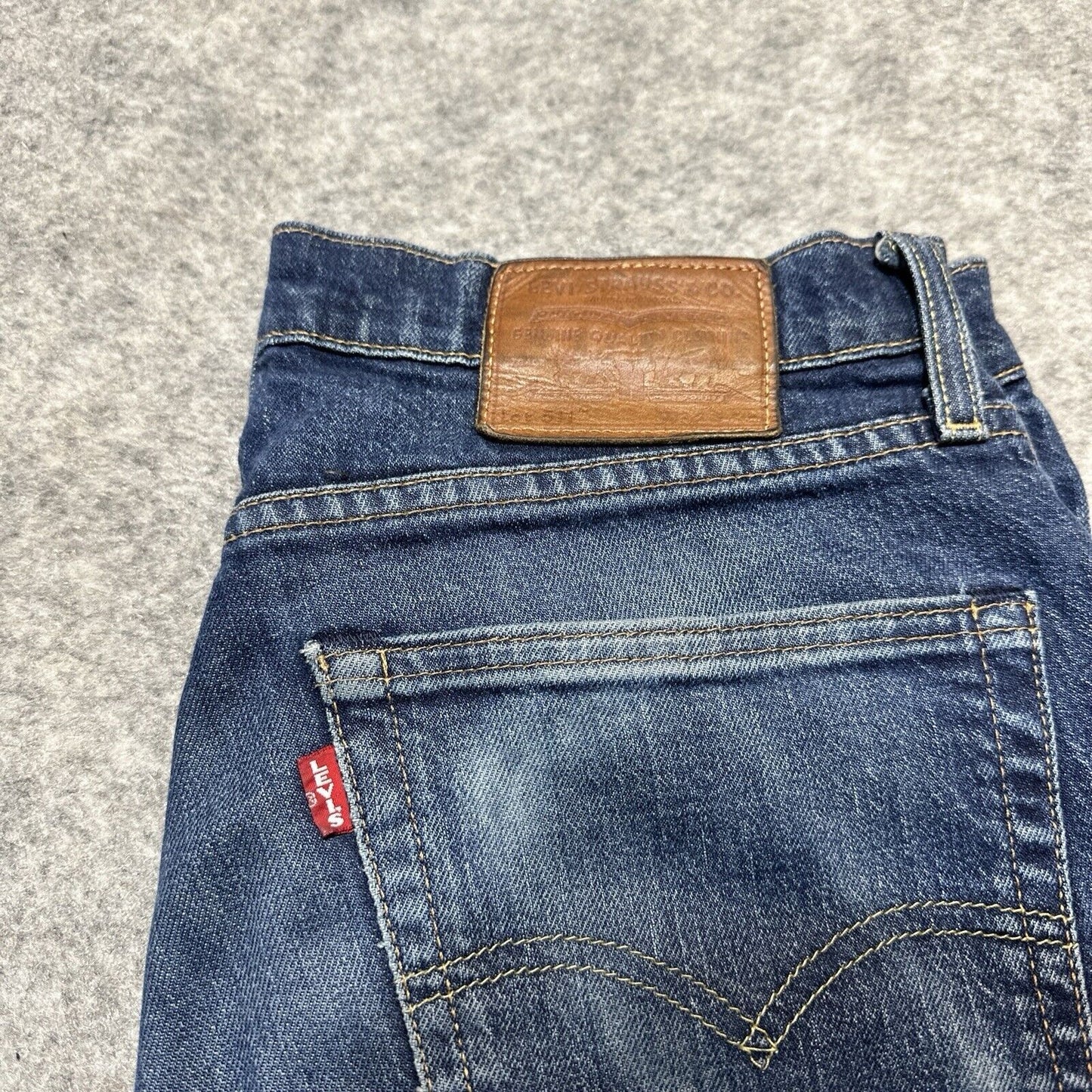 Levi's 511 Big E Slim Fit Men's Jeans Size 32x34 Blue Dark Denim