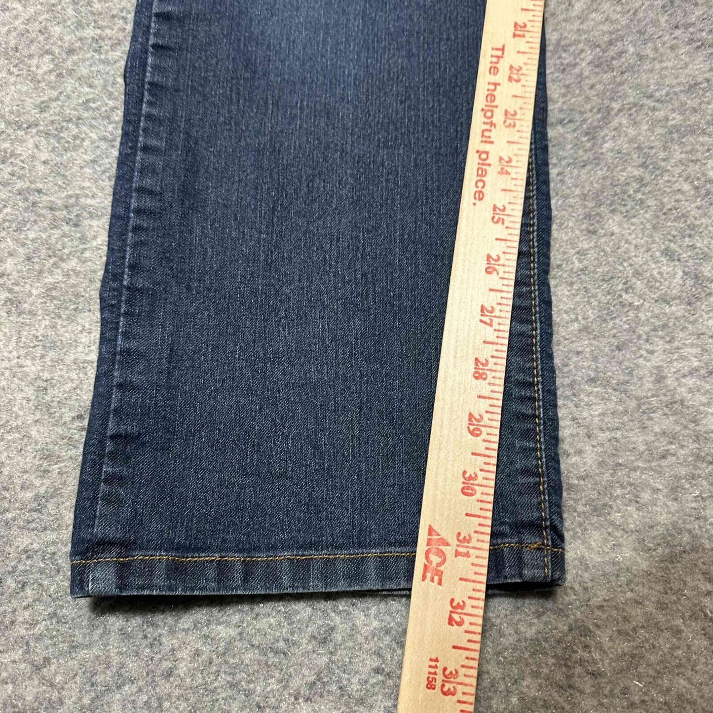 NYDJ Men's Straight Leg USA Made Jeans Size 8 Blue Dark