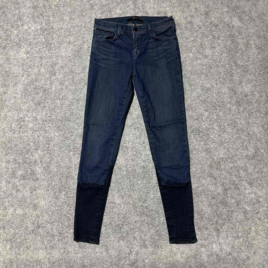 J Brand Snowbird Skinny Jeans Women's Size 26 Dark Wash Step Hem