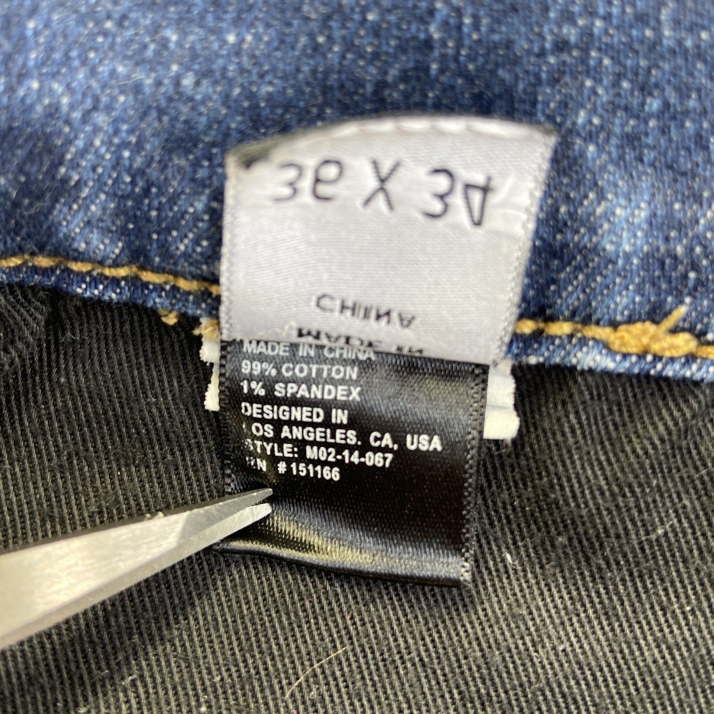 Oliver Logan Straight Jeans Men's Size 36x34 Dark Wash Blue Denim