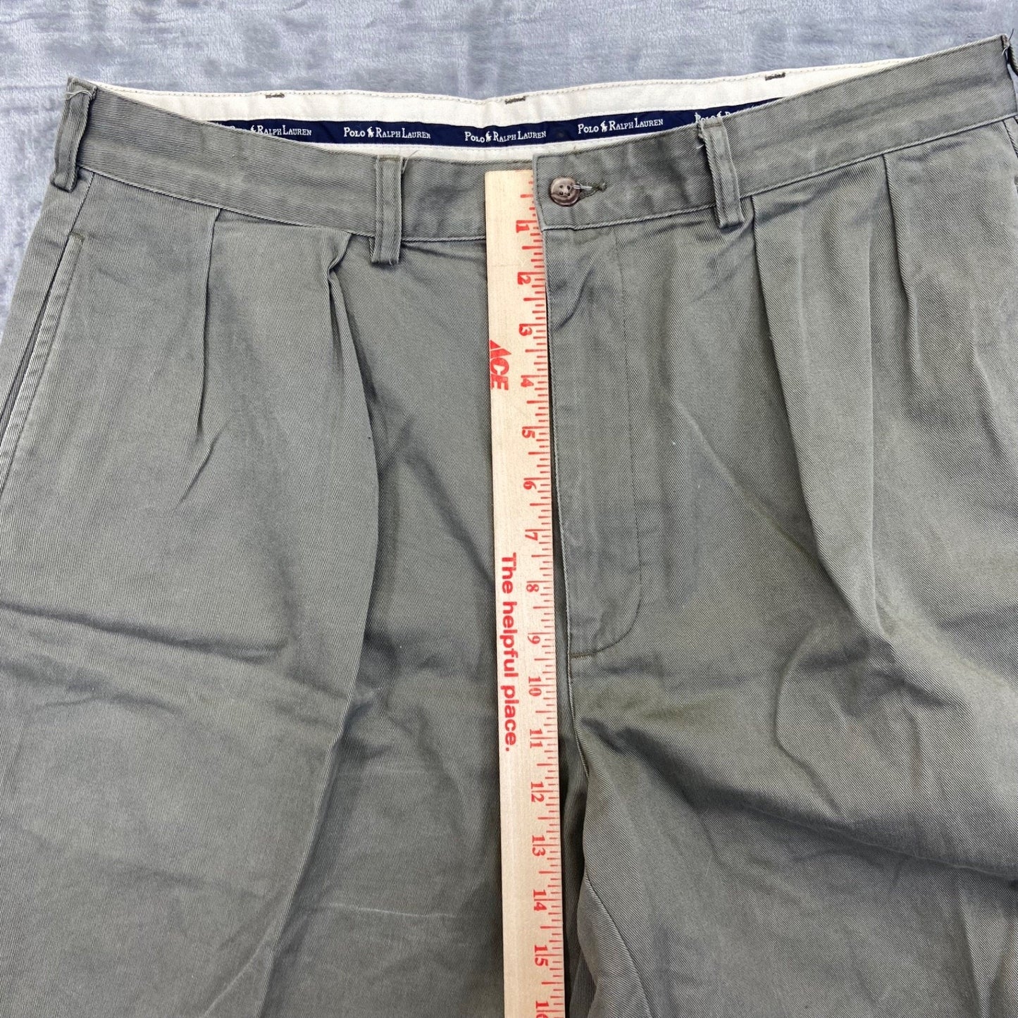 Polo Ralph Lauren Men's Chino Shorts Size 36 Green Cotton #534424