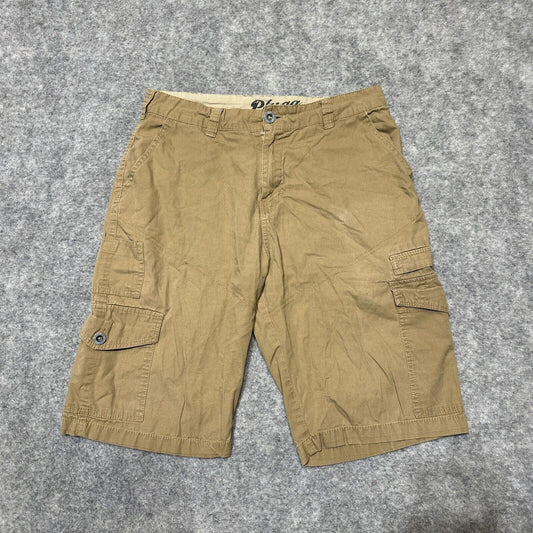 Plugg Men's Cargo Shorts Size 29 Tan Brown Shorts