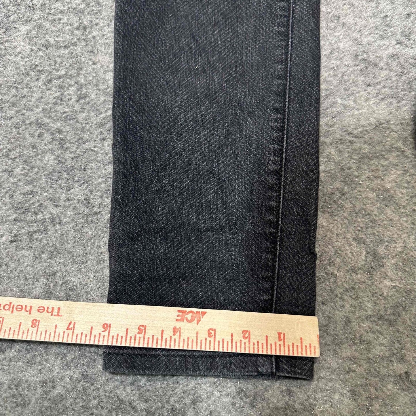 prAna Women's Straight Jeans Size 4/27 Black Dark Wash Denim