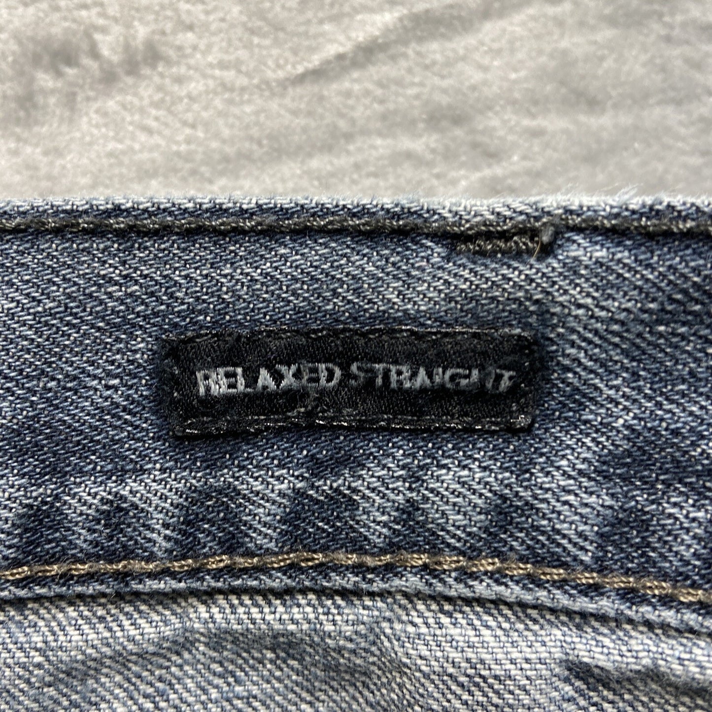 Vintage Calvin Klein Relaxed Straight Jeans Men’s Size 40 Blue Denim Dark