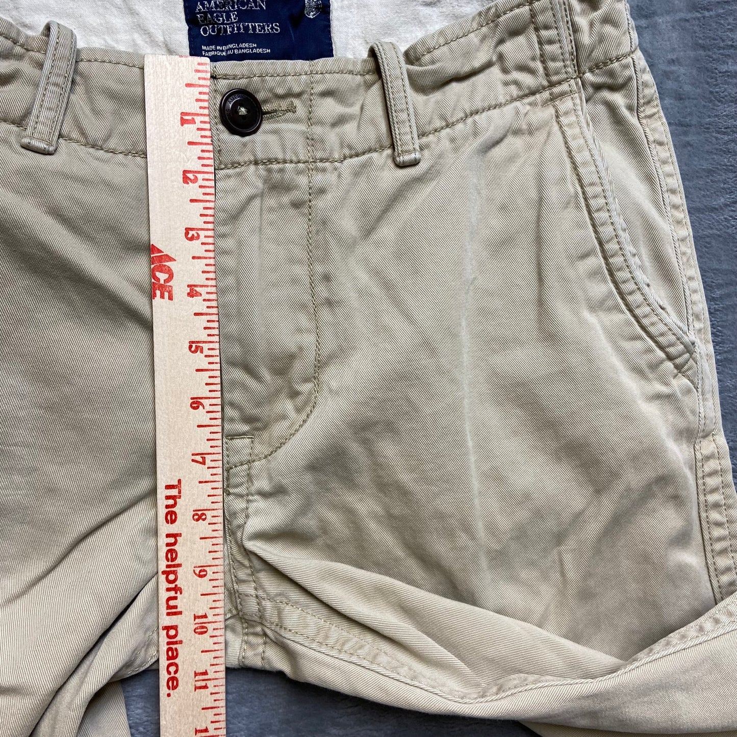 American Eagle Outfitters Straight Leg Chino Pants Men's Size 30x34 Khaki