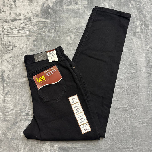 New Lee Tapered Jeans Women's Size 12 Black Denim