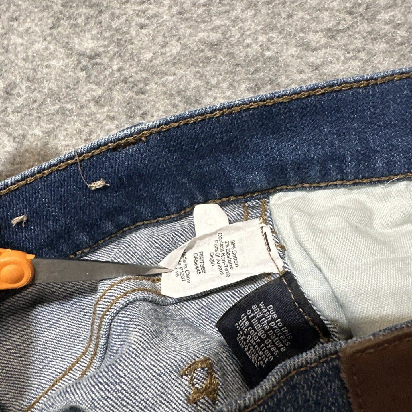 Madewell 9" High Rise Skinny Women's Distressed Jeans Size 29 Blue Wash Denim