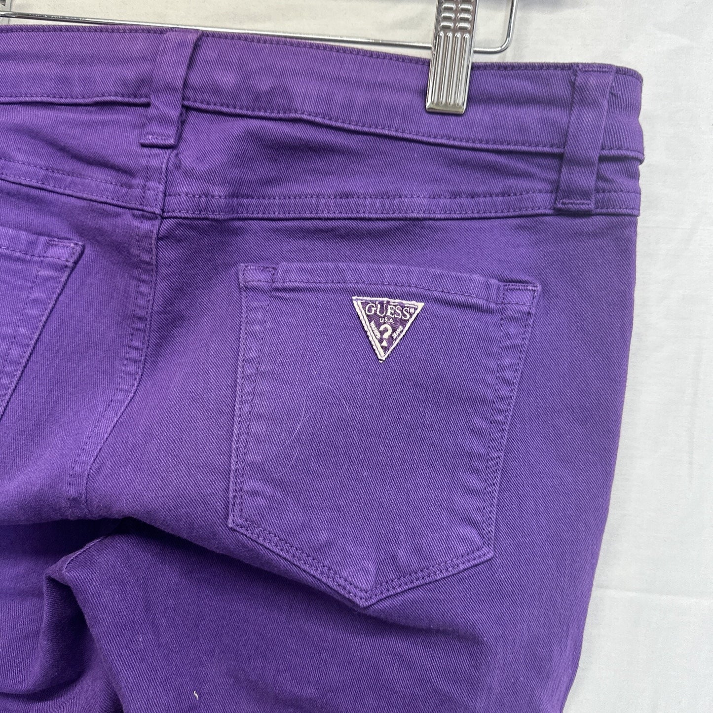 Guess Jeans Womens Size 27 Brittney Skinny Purple Medium Wash Denim Casual