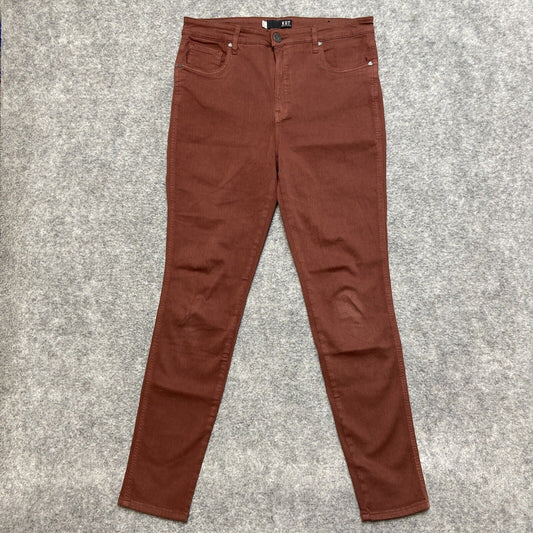 KUT From The Kloth Mia High Rise Fab AB Toothpick Skinny Jeans Women's 12 Red