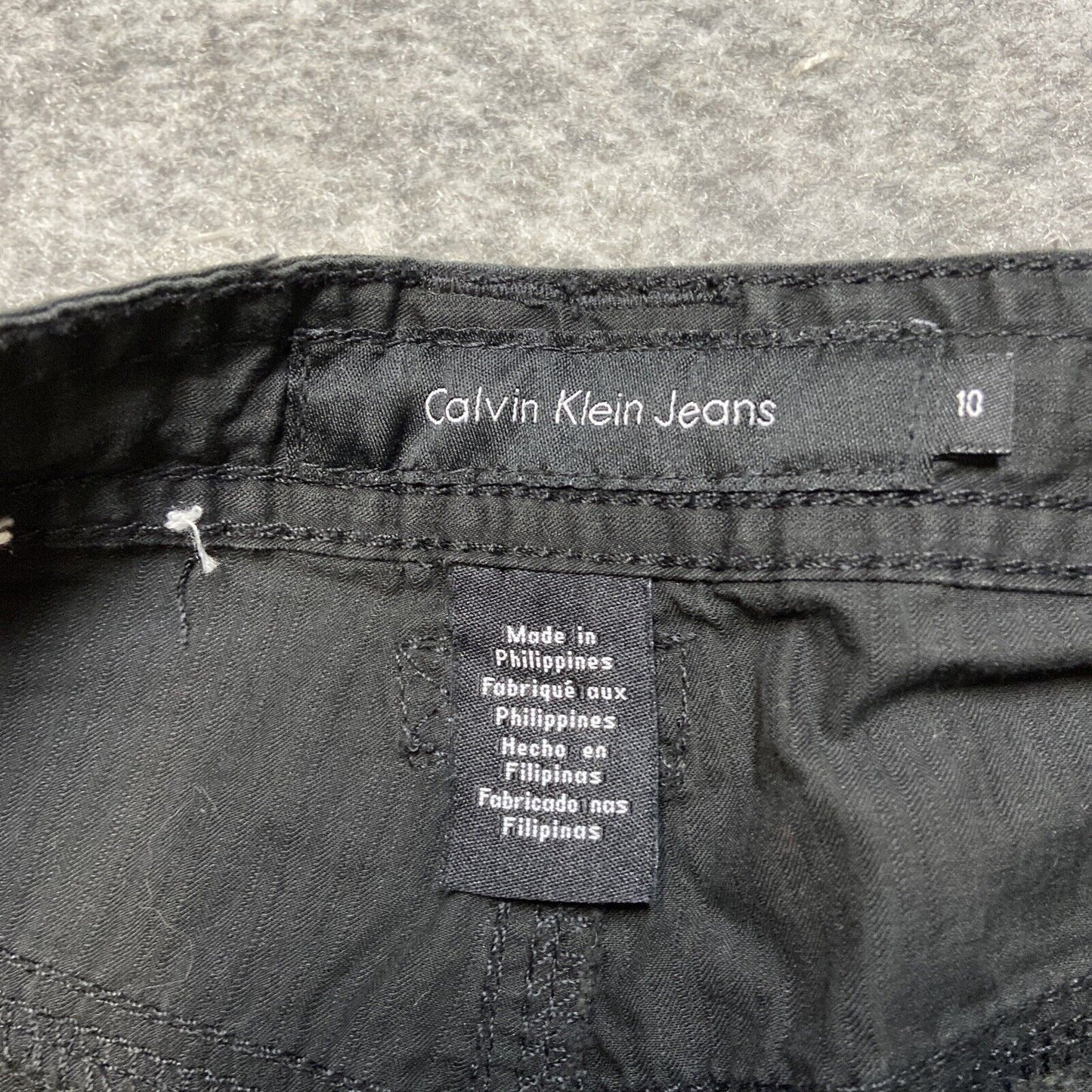 New Calvin Klein Cropped Pants Women's Size 10 Black Drawstring Pants