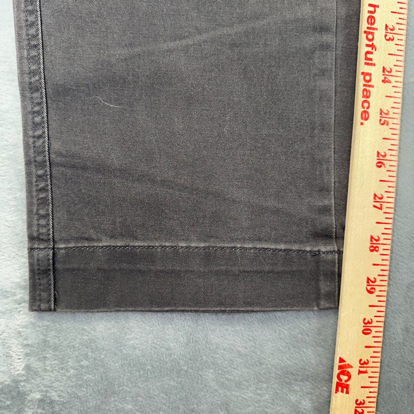Joseph Abboud Men's Straight Chino Pants 36x30 Gray Stretch