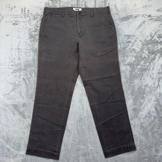 Joseph Abboud Men's Straight Chino Pants 36x30 Gray Stretch
