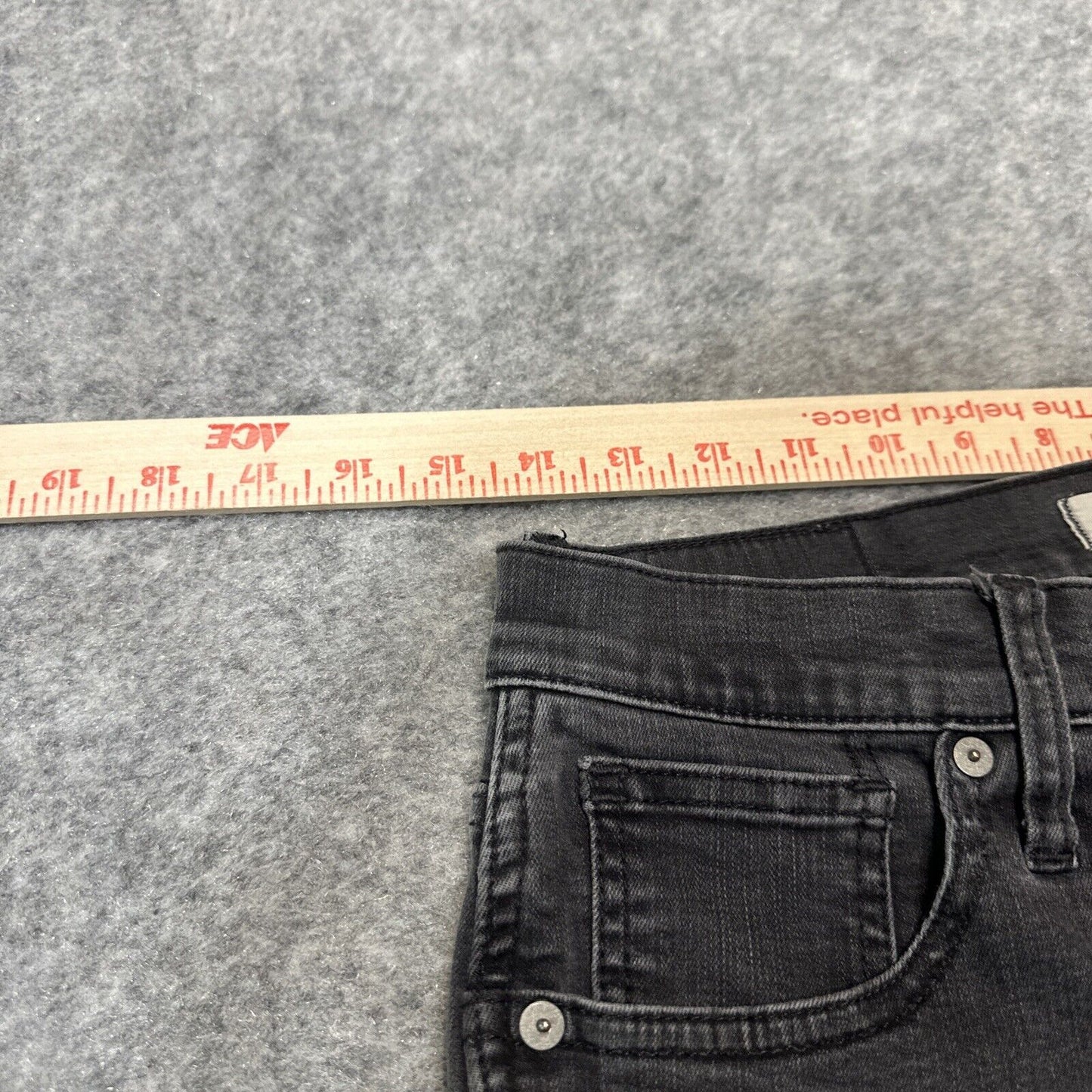 Madewell 10" High Rise Skinny Women's Jeans Size 29 Black Gray Denim