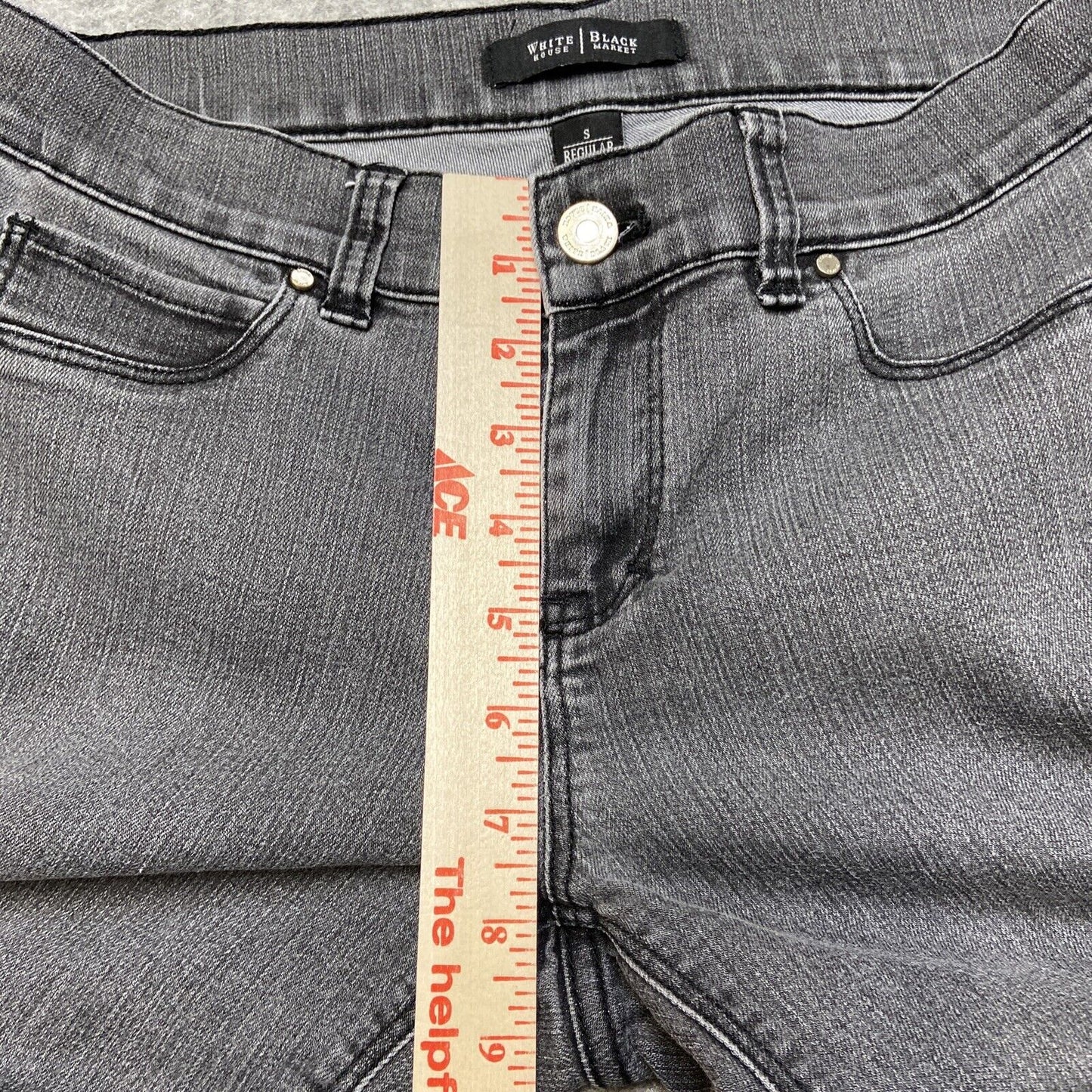 White House Black Market Skinny Jeans Women's Size S Reg Gray Denim