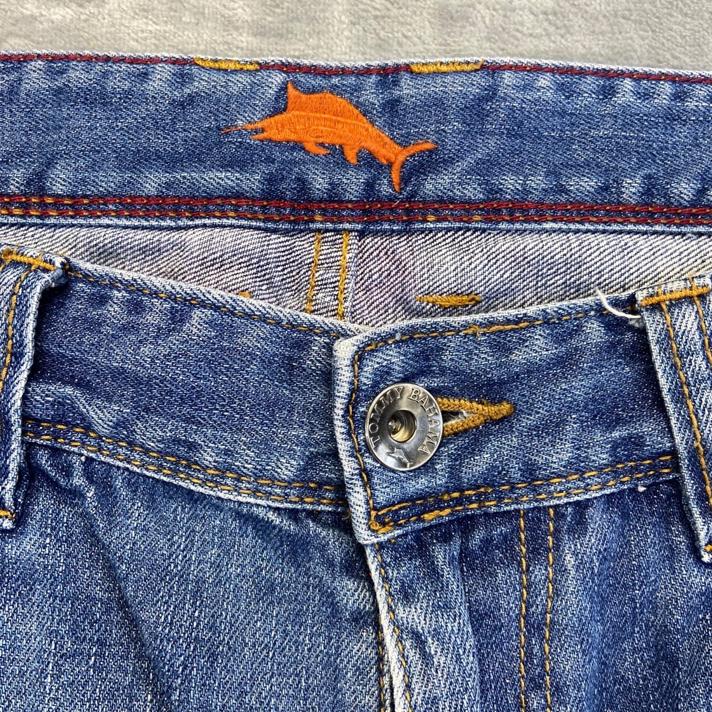 Tommy Bahama Men's Straight Jeans Size 36x32 Blue Denim
