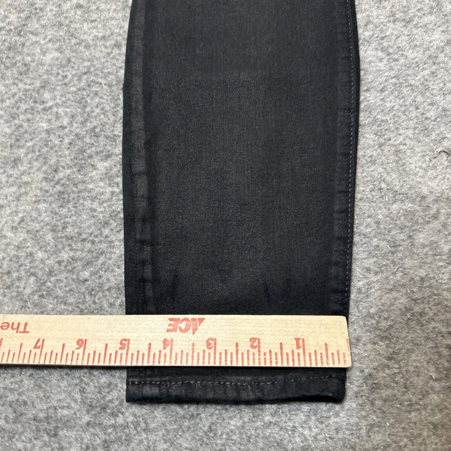 Gap 1969 Women's Leather Coated Legging Jean Size 27 Black Denim