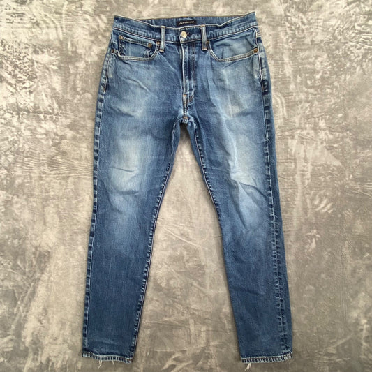 Lucky Brand 121 Slim Straight Jeans Men's 32x32 Blue Denim Casual