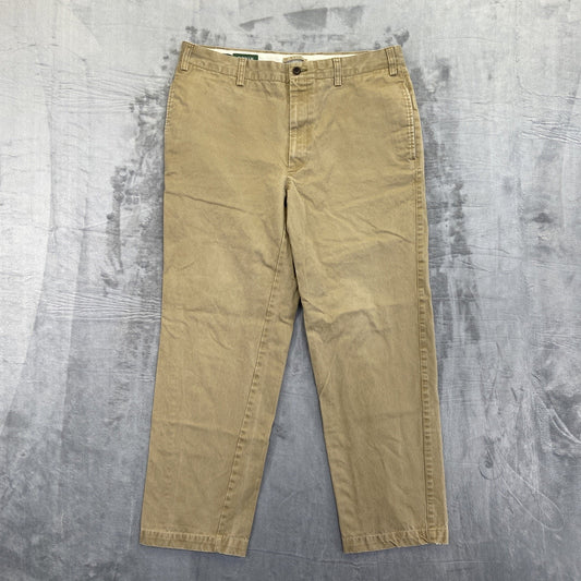 Orvis Trim Fit Casual Chino Pants Men's Size 36 Brown Tan