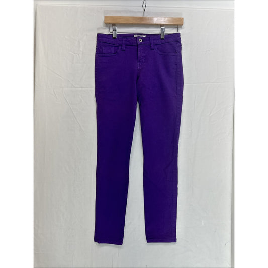 Guess Jeans Womens Size 27 Brittney Skinny Purple Medium Wash Denim Casual