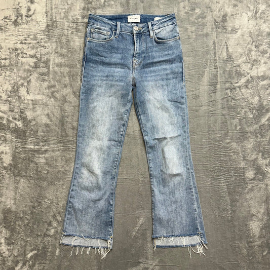 FRAME Bootcut Cut Off Jeans Women's Size 26 Blue Denim