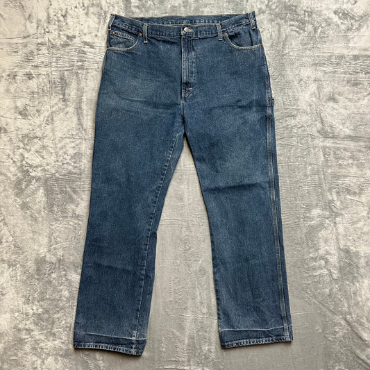 Dickies High Rise Carpenter Jeans Men's Size 40x32 Blue Denim