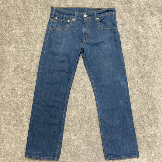 Levi's 504 Regular Straight Jeans Men's Size 36x32 Blue Denim