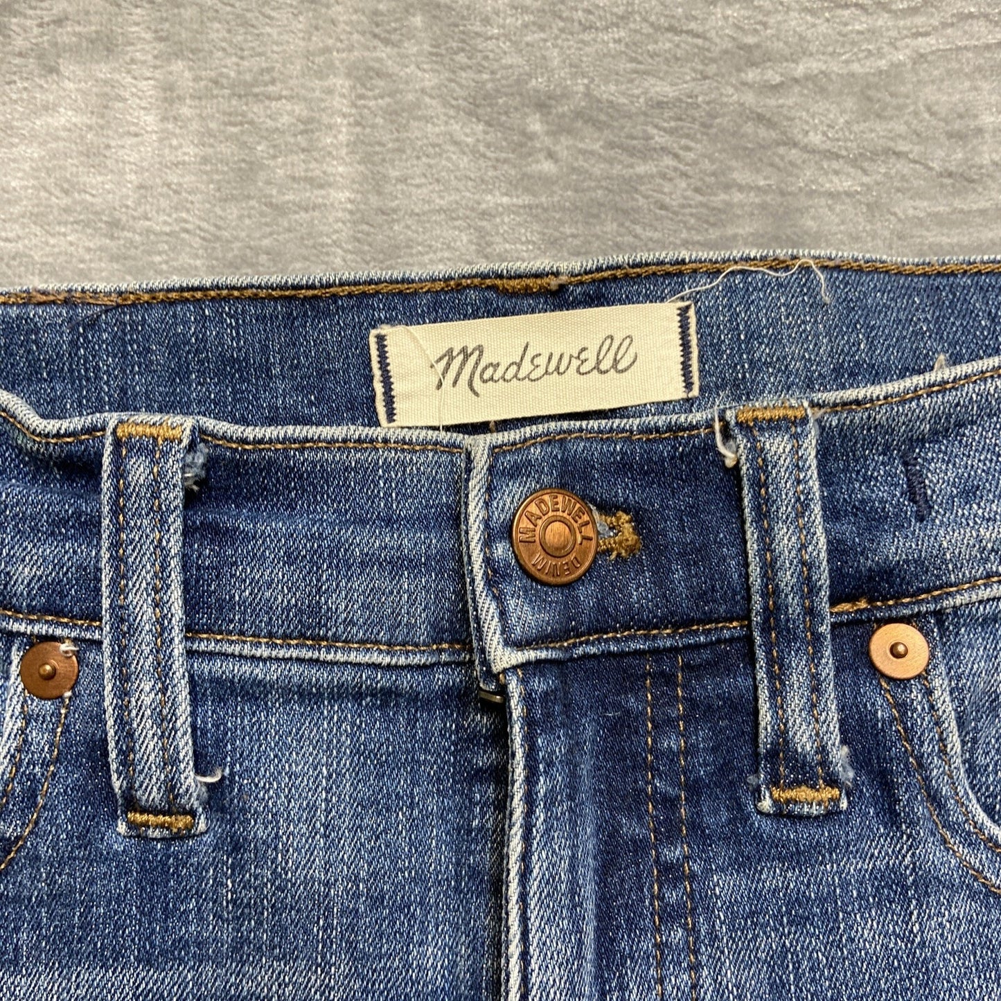 Madewell 9” High-Rise Skinny Denim Shorts Women’s Size 27P Blue Denim