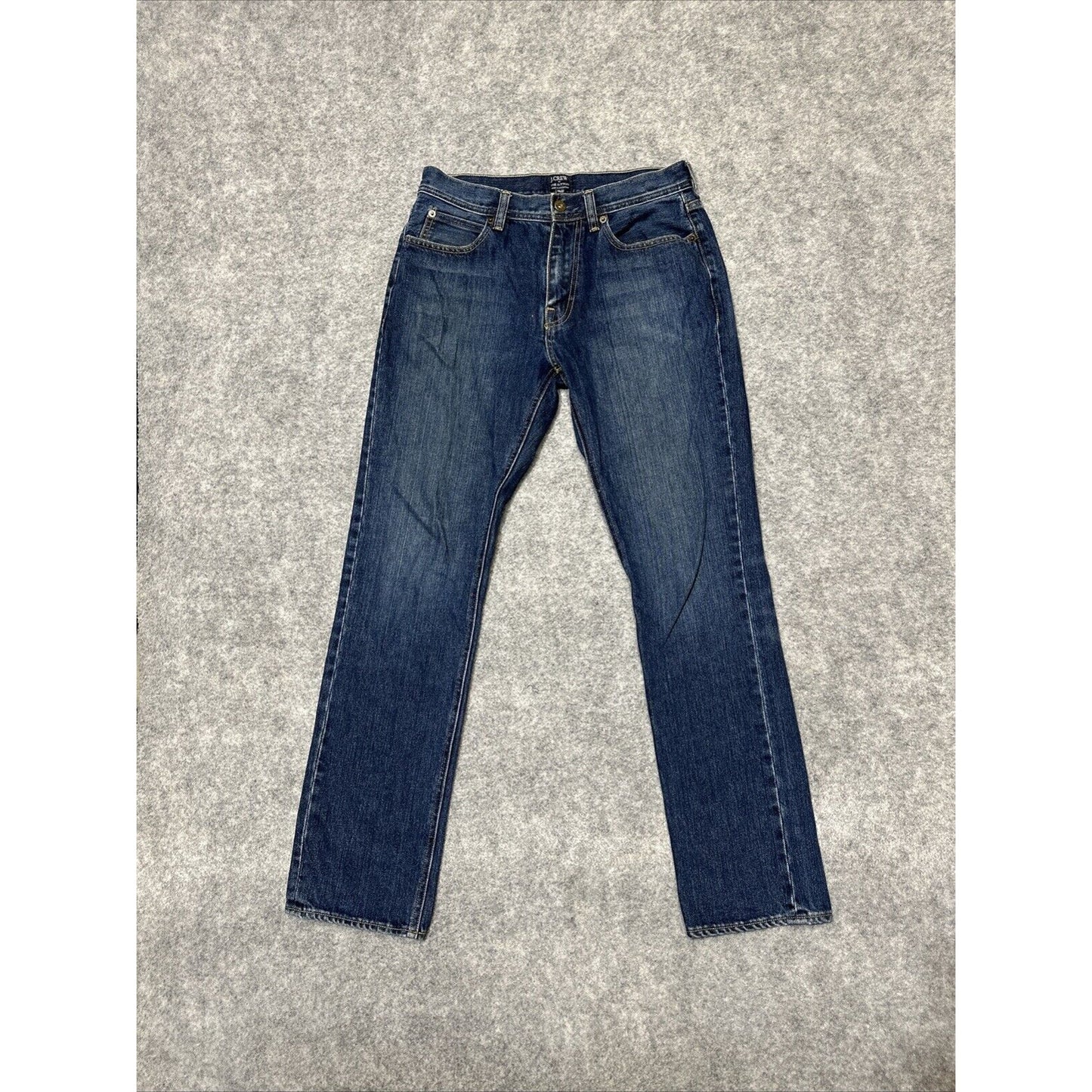 J.Crew The Sutton Men's Straight Jeans Size 29x32 Blue Dark Wash Denim