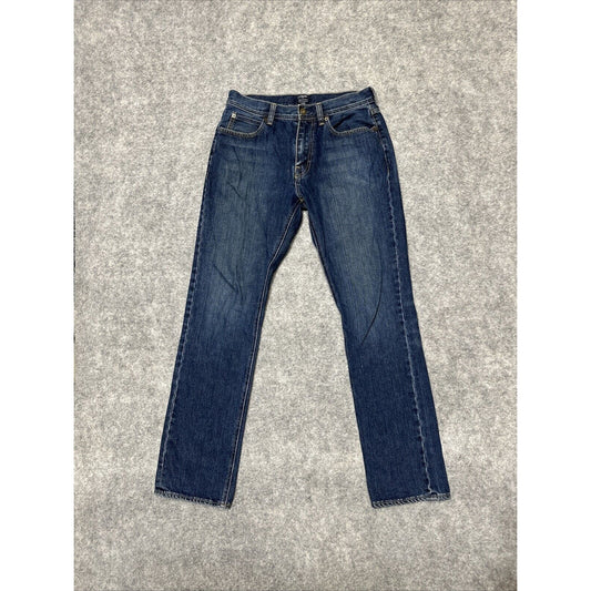 J.Crew The Sutton Men's Straight Jeans Size 29x32 Blue Dark Wash Denim