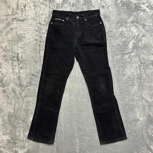 Calvin Klein Straight Leg Corduroy Pants Women's Size 9 Black