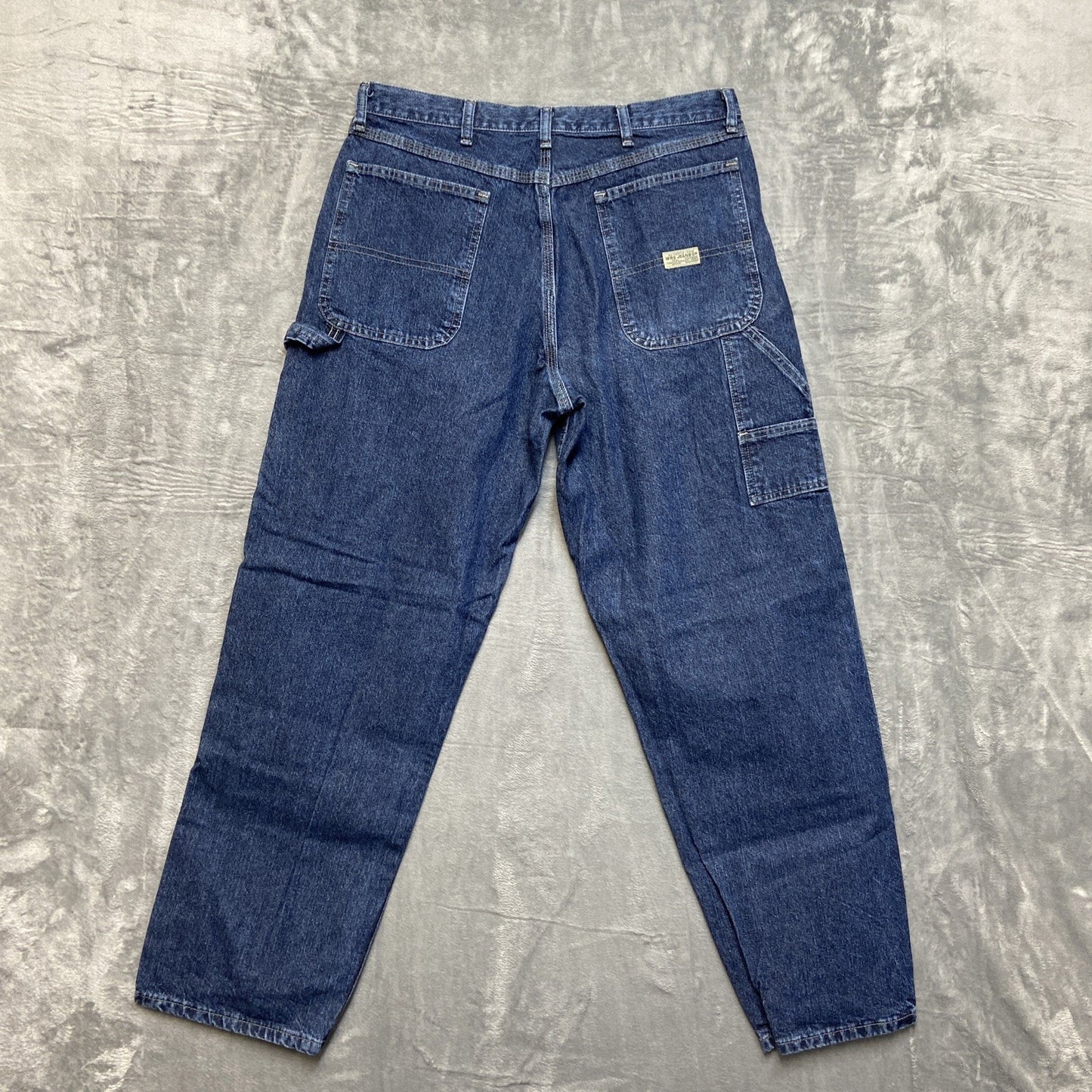 Wrangler Carpenter Jeans Men's Size 34x32 Blue Denim