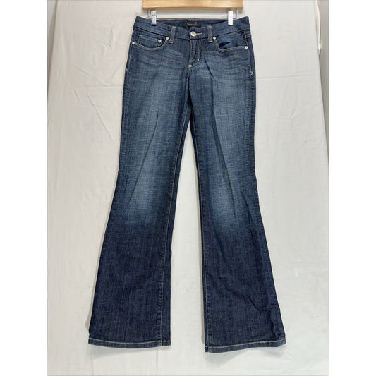 Seven7 Jeans Womens Size 4 Bootcut Blue Dark Wash Flare Stretch Denim