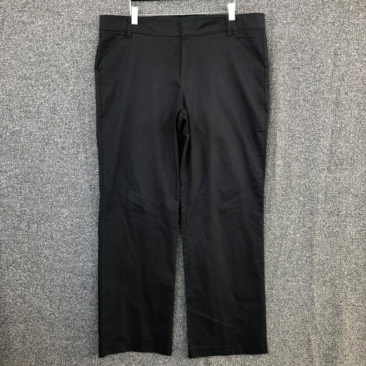 Dickies Women's Relaxed Straight Pants Size 14R Black