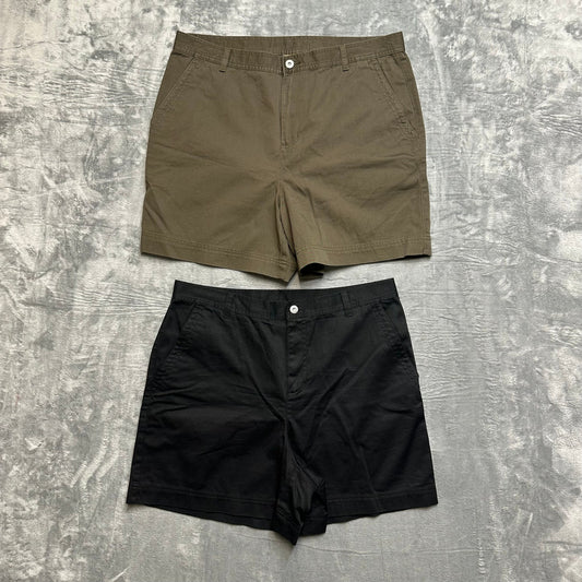 Lot of 2 Liz Claiborne Women's Cut Off Shorts Size 16 Black Denim