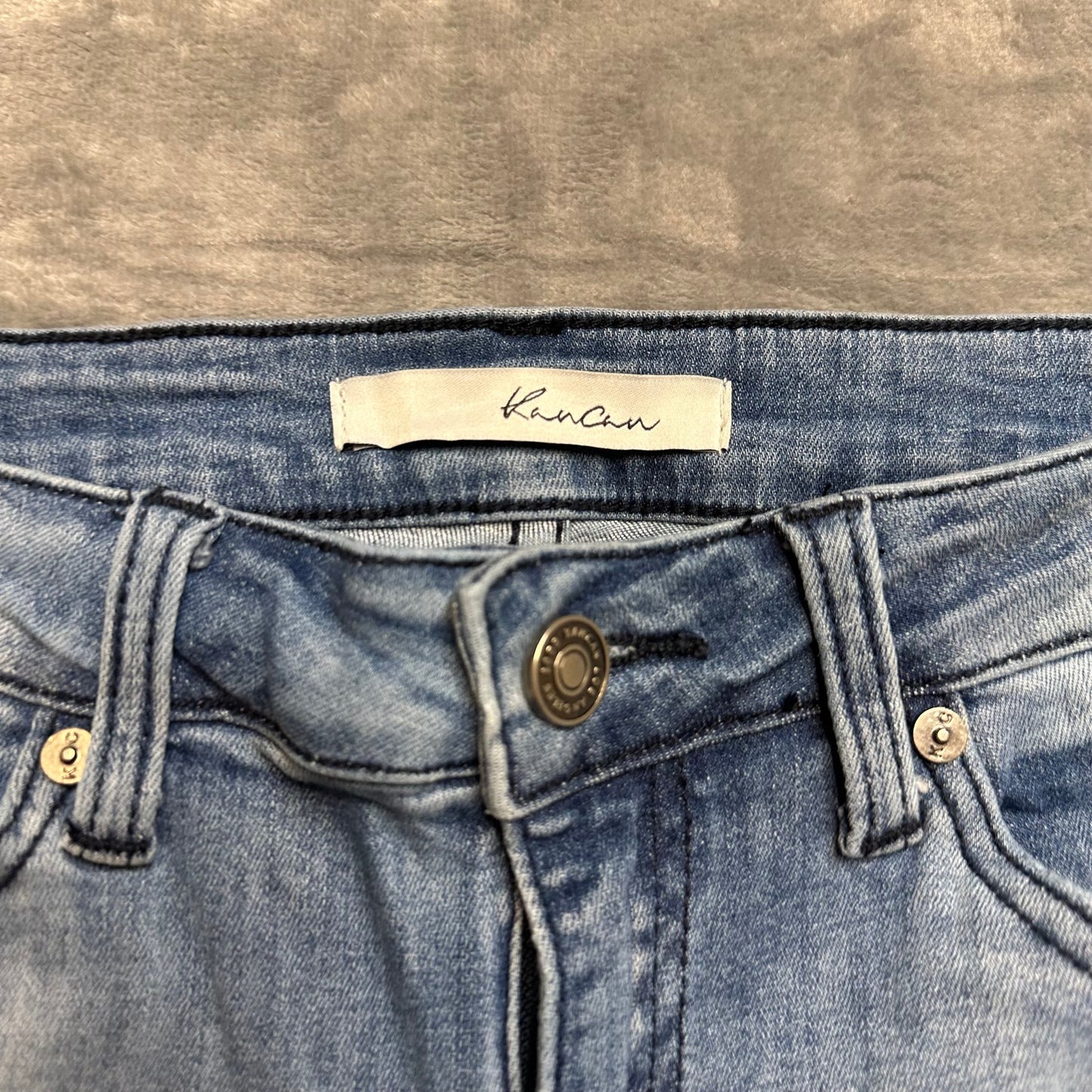KanCan Los Angeles Distressed Skinny Jeans Womens Sz 9/28 Blue Denim Medium Wash