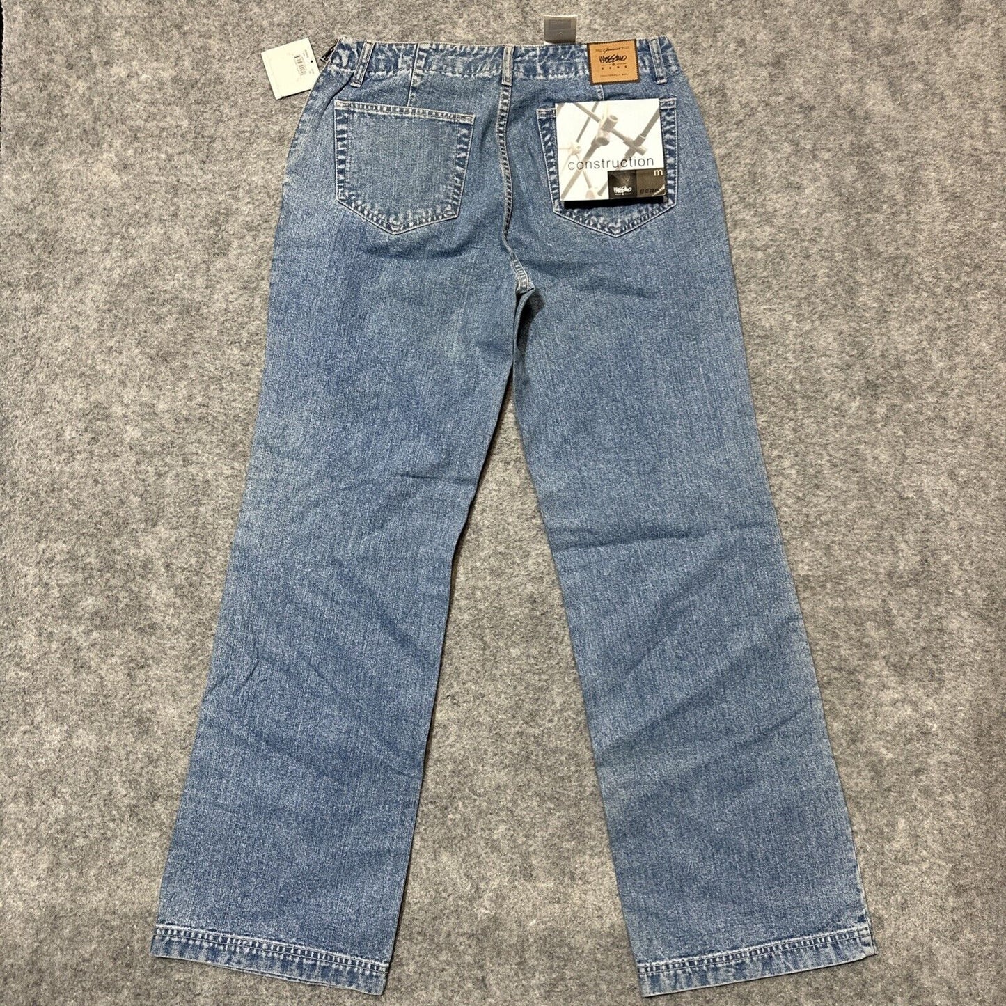 Vintage New Mossimo Gene Wide Leg Side Zip Jeans Women's Size 29 Light Blue