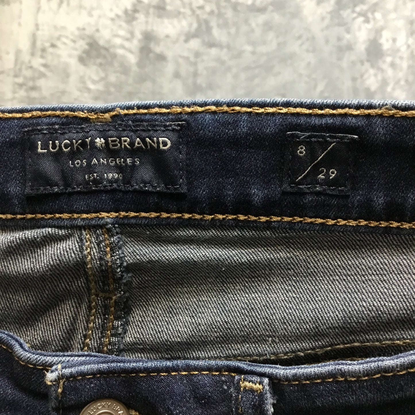 Lucky Brand The Bermuda Shorts Mid-Rise Women's Size 8 Blue Denim