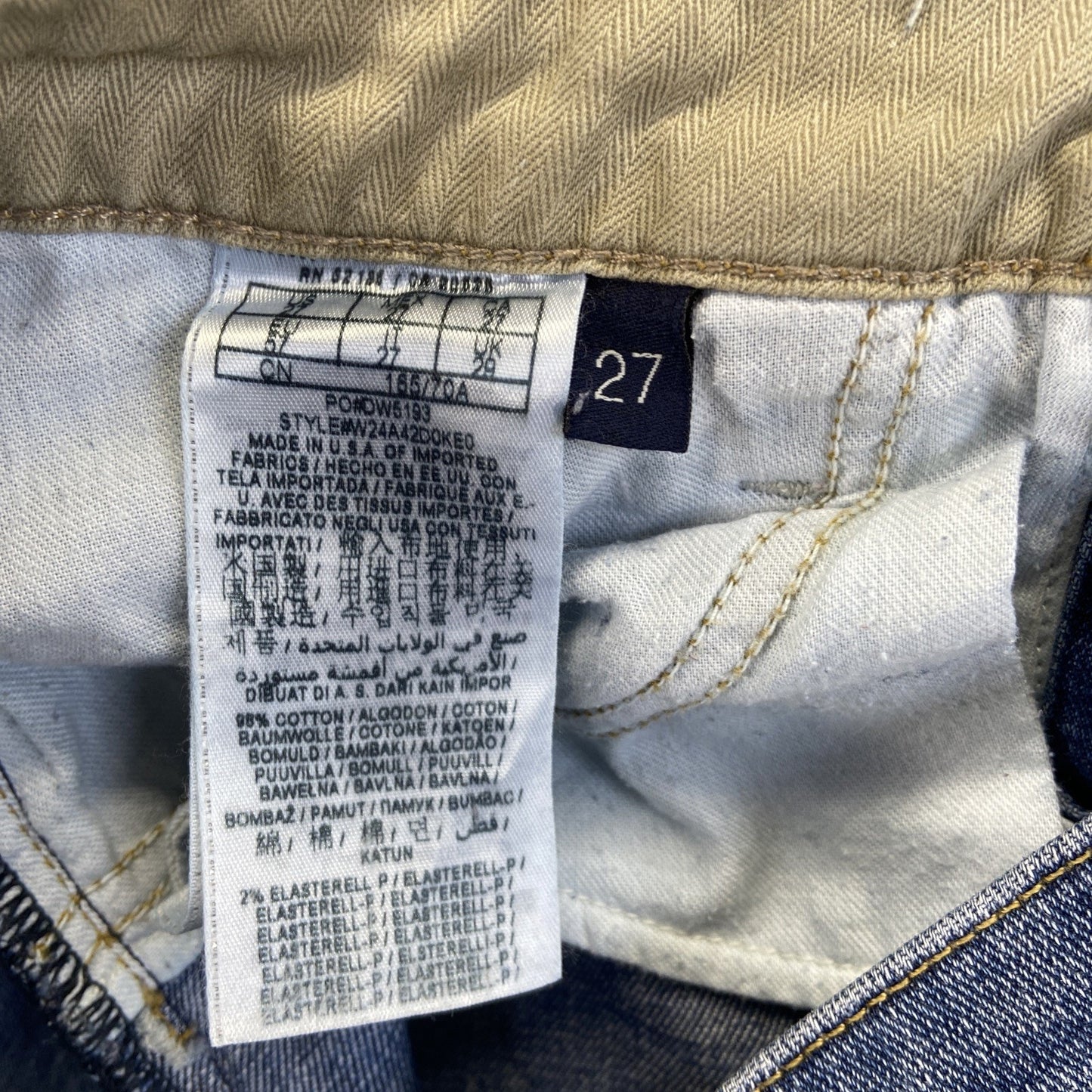Guess Rachel Relaxed Skinny Jeans Women's Size 27 Blue Denim