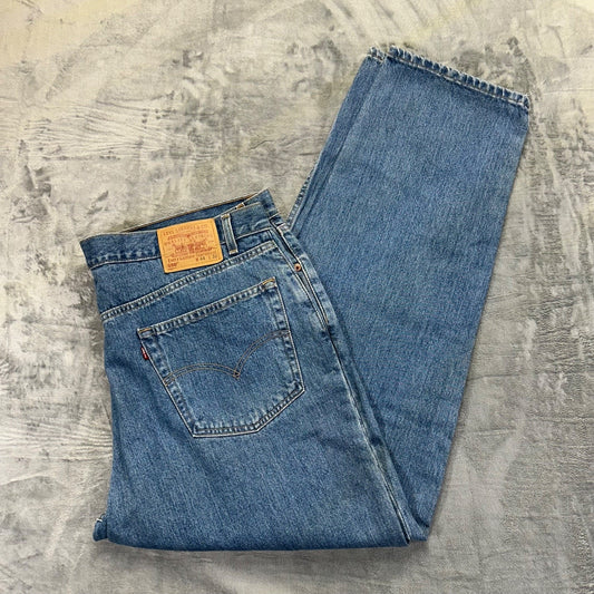 Levi's Men's 550 Relaxed Fit Jeans 44x32 Blue Denim #534424