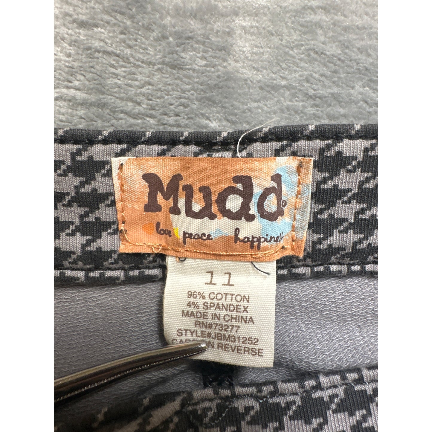 New Mudd Jegging Women's Size 11 Gray Gingham Check Pants