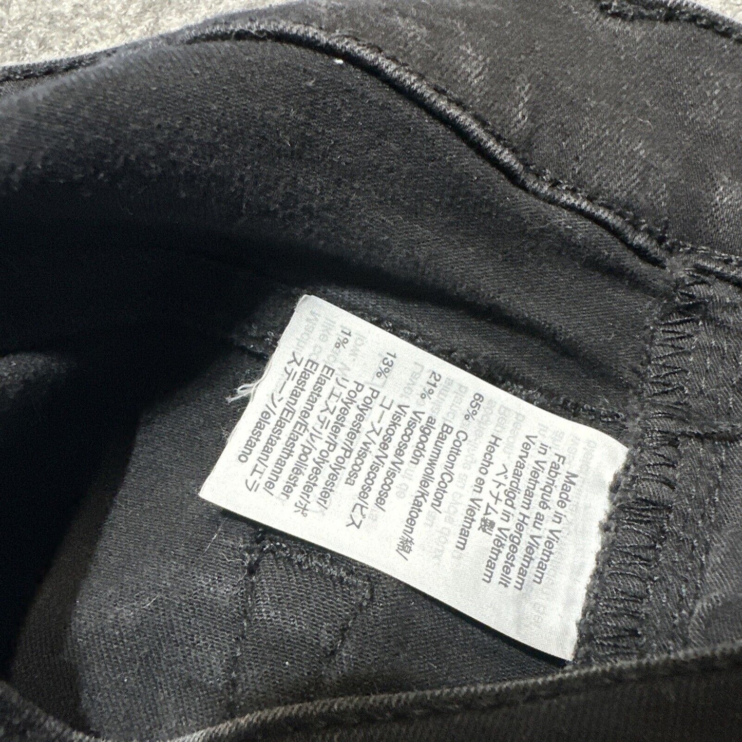 J.Crew Mercantile Women's Skinny Jeans Size 29 Black Dark Wash Denim