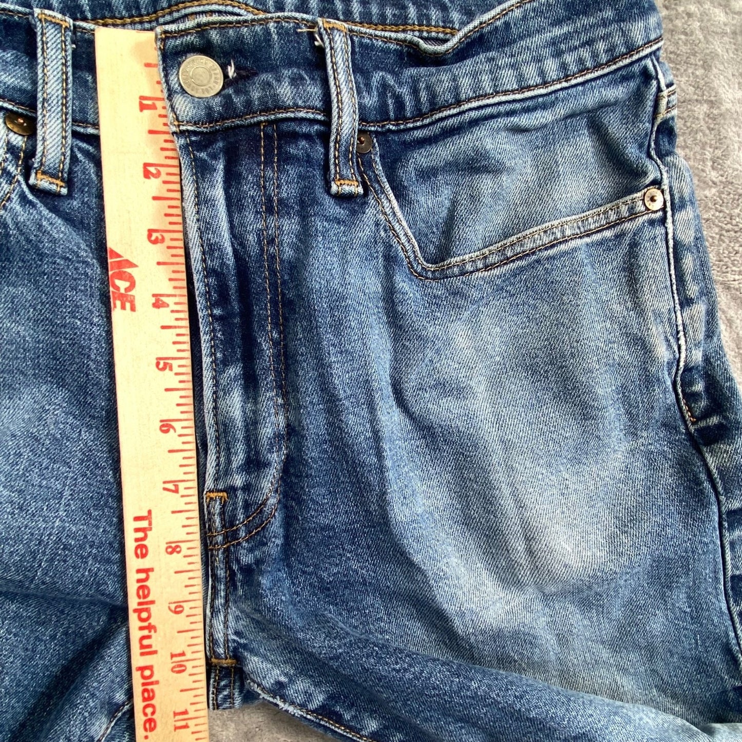 Lucky Brand 121 Slim Straight Jeans Men's 32x32 Blue Denim Casual