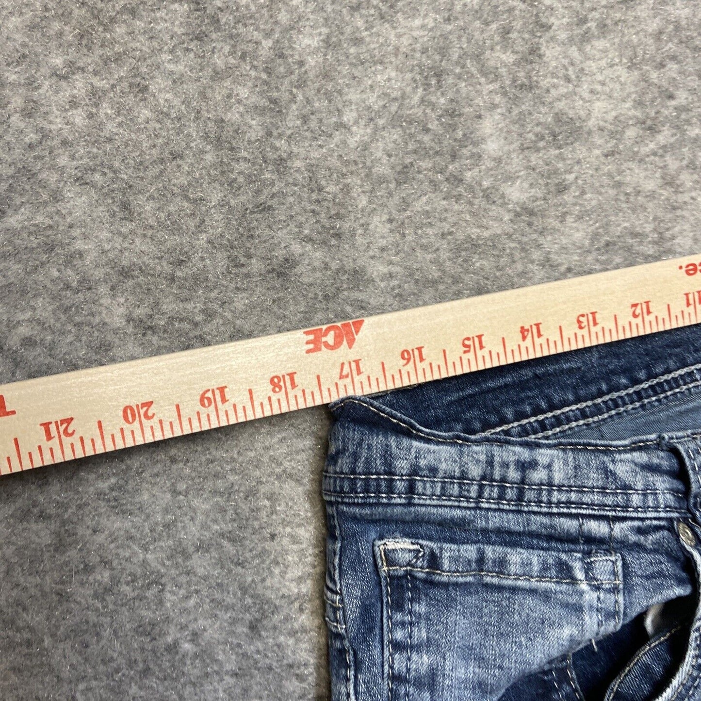 Reclaim Relaxed Jeans Men's Size 36S Blue Denim