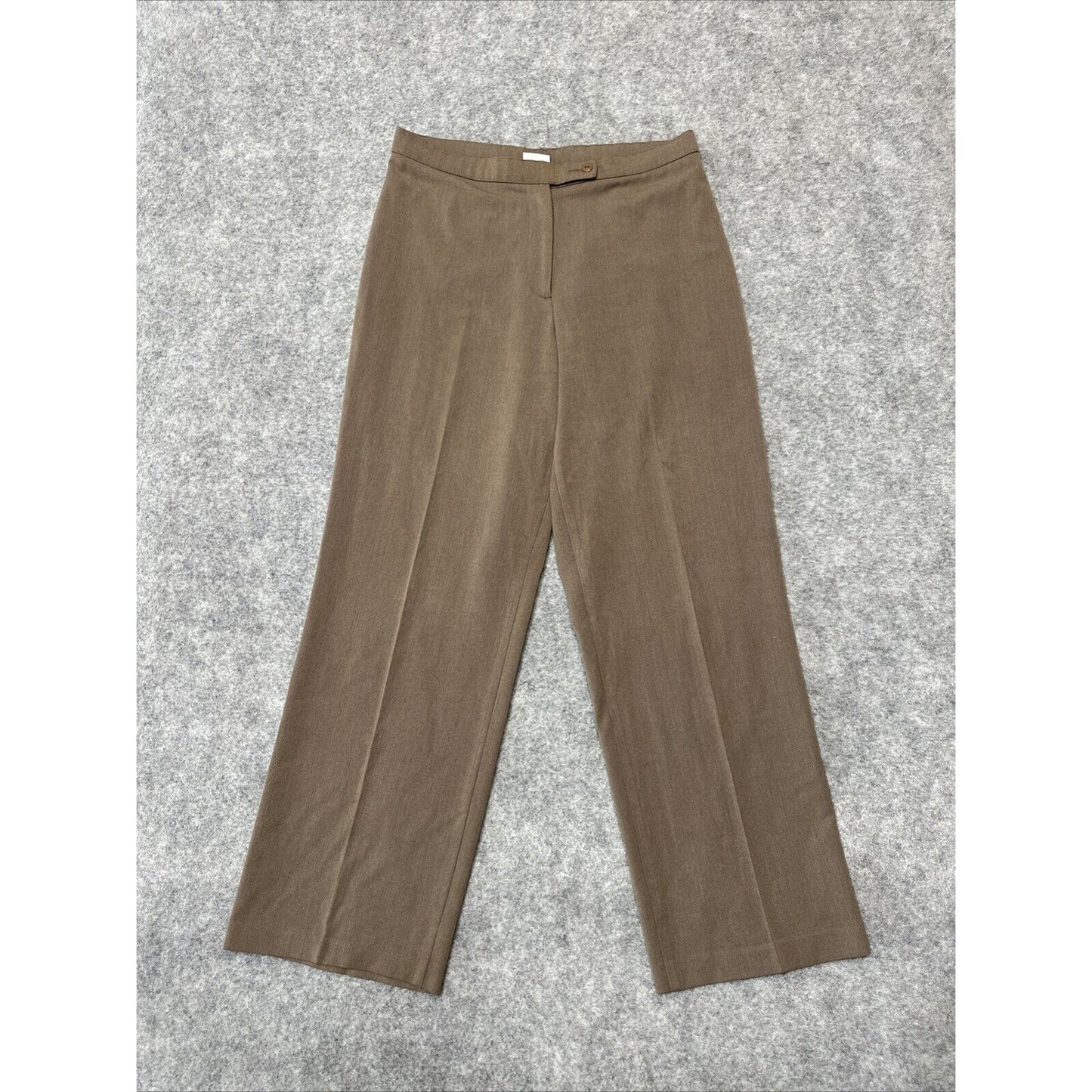 Kim Rogers Signature Women's Pleated Dress Pants Size 12 Brown Pants